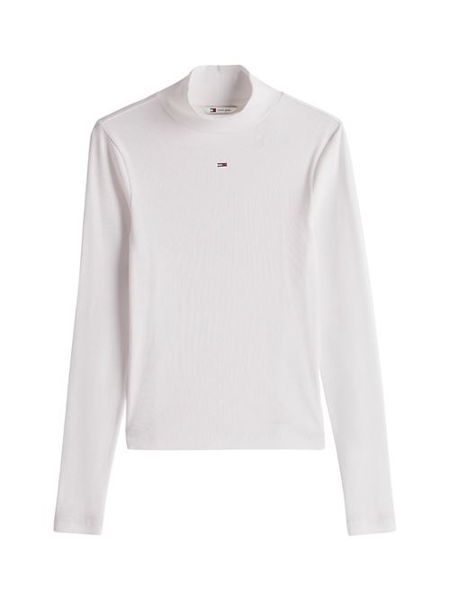 Pullover bianco in cotone Tommy Jeans | DW0DW19830YBL